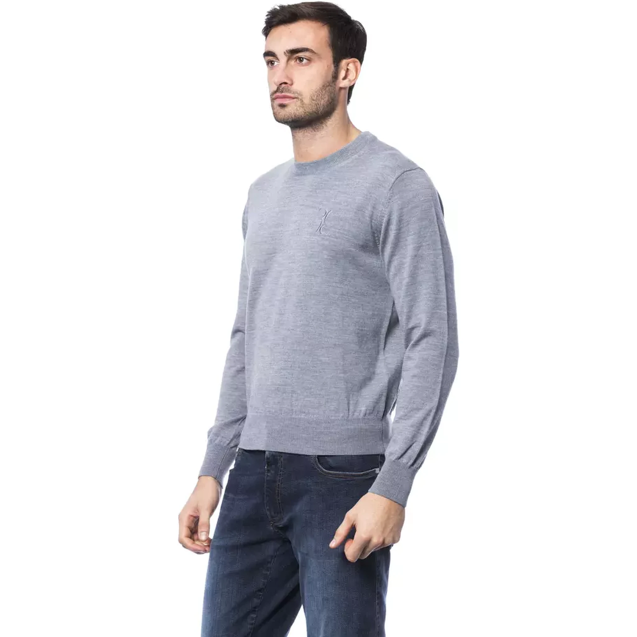 Gray Merino Wool Sweater