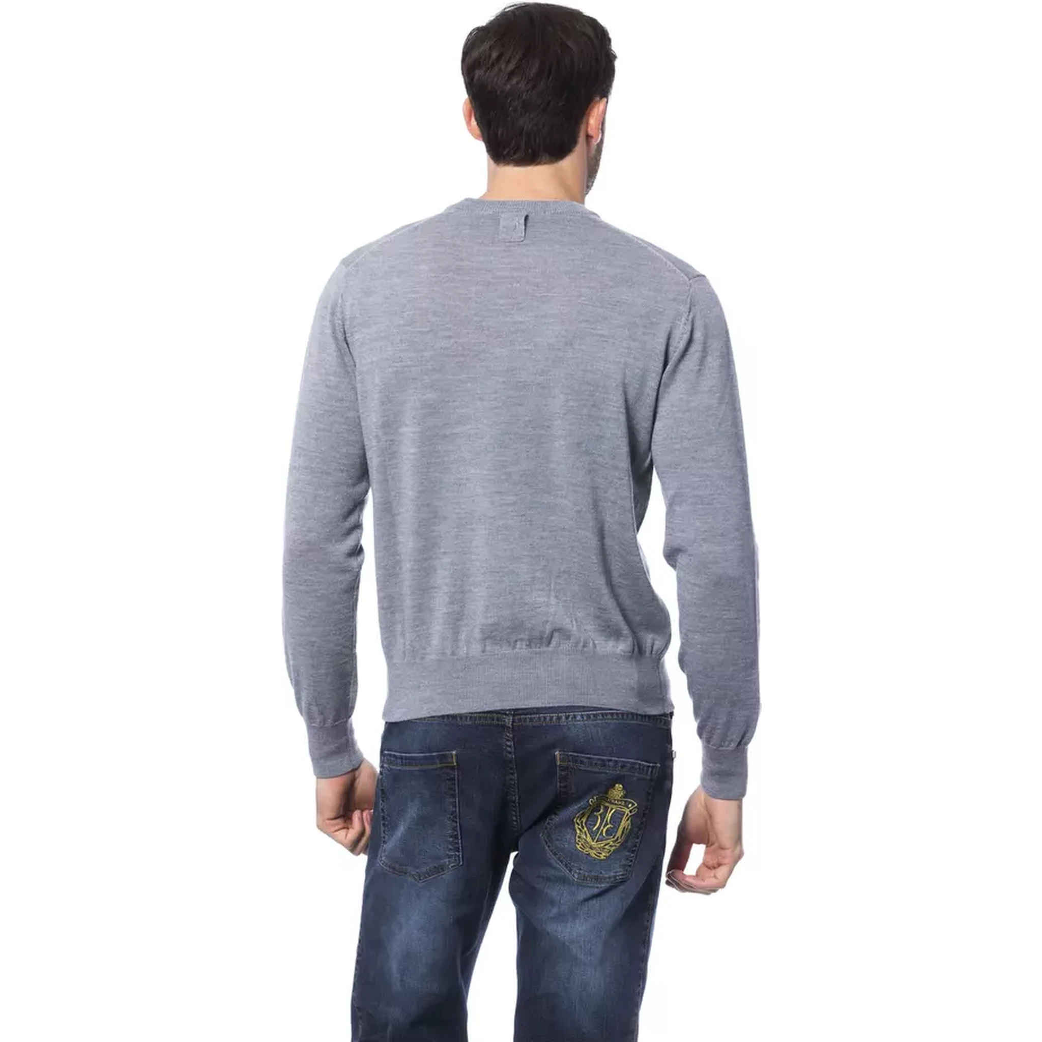 Gray Merino Wool Sweater