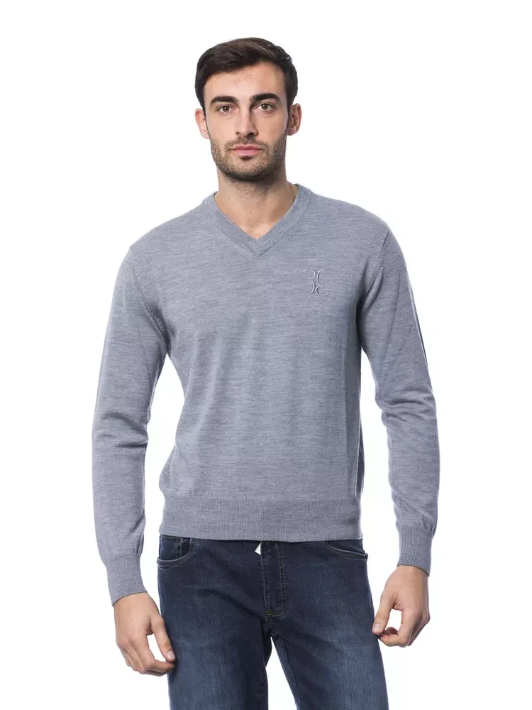 Gray Merino Wool Sweater