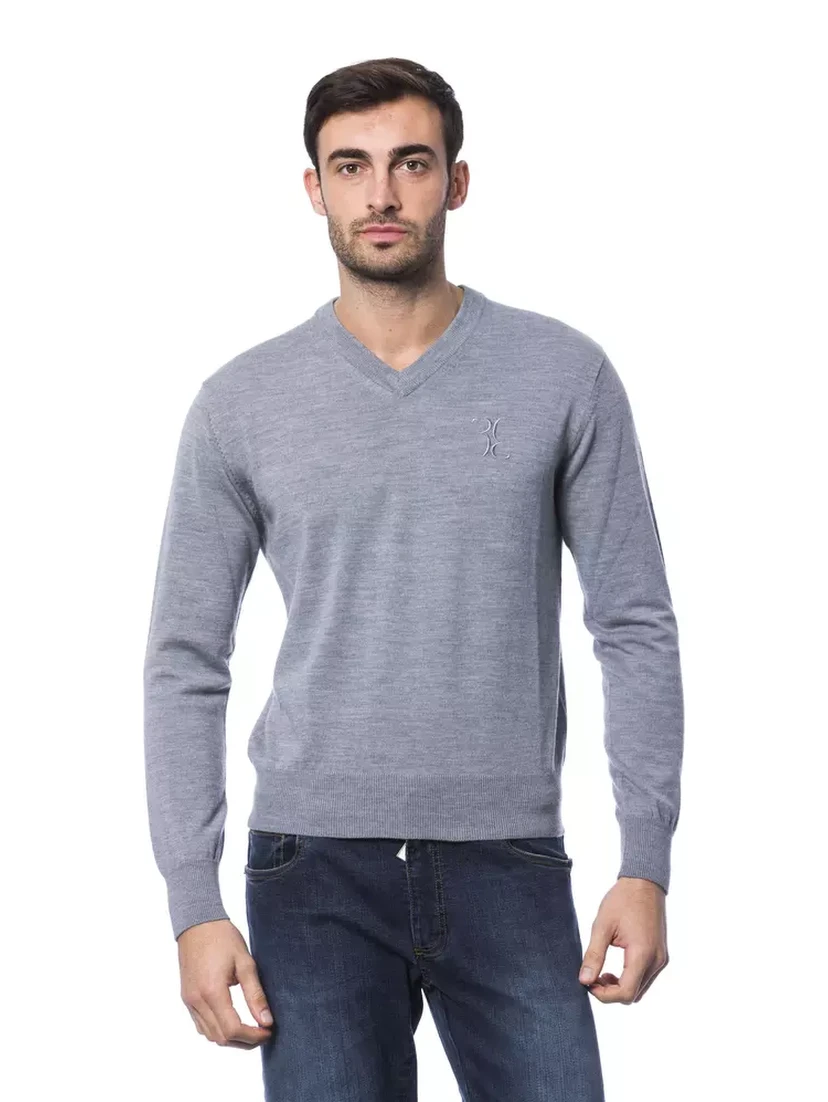 Gray Merino Wool Sweater