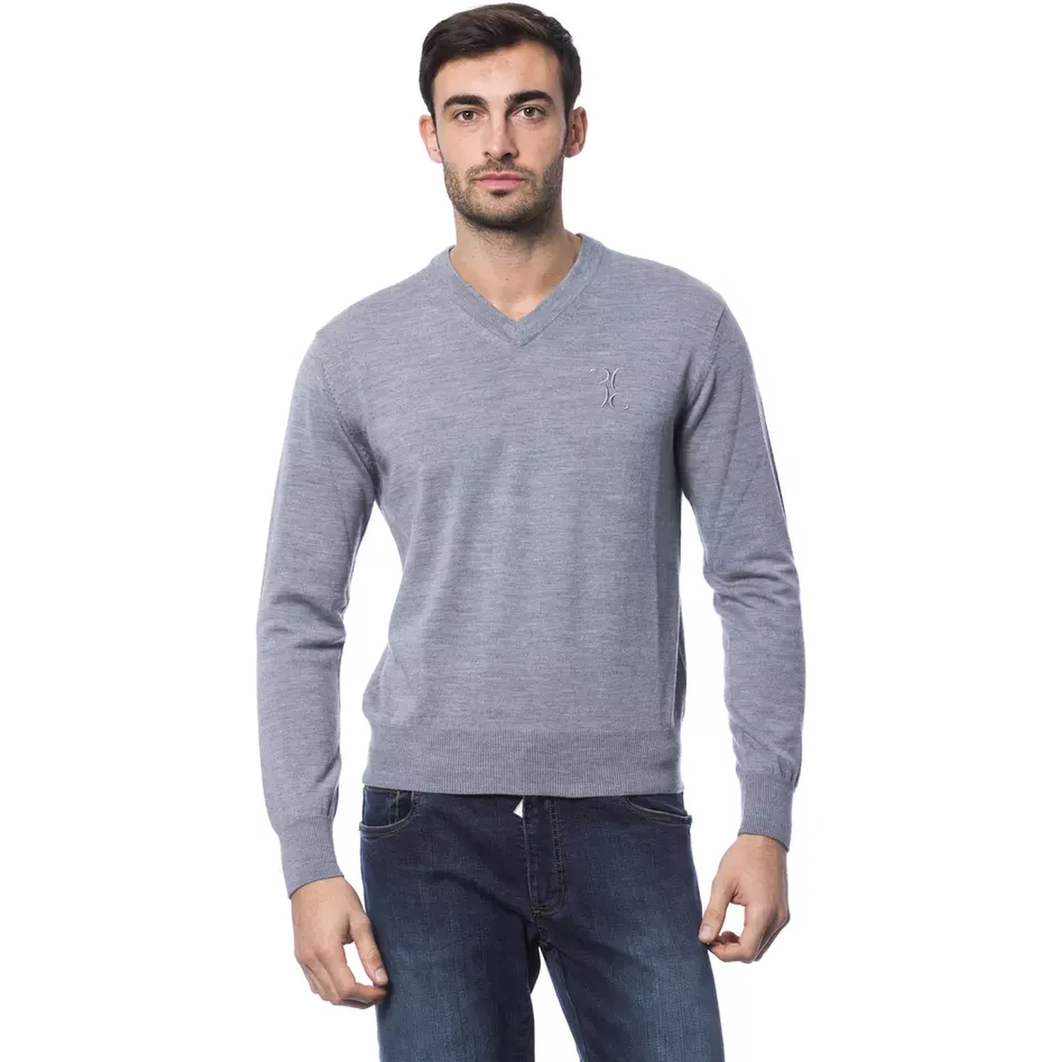 Gray Merino Wool Sweater