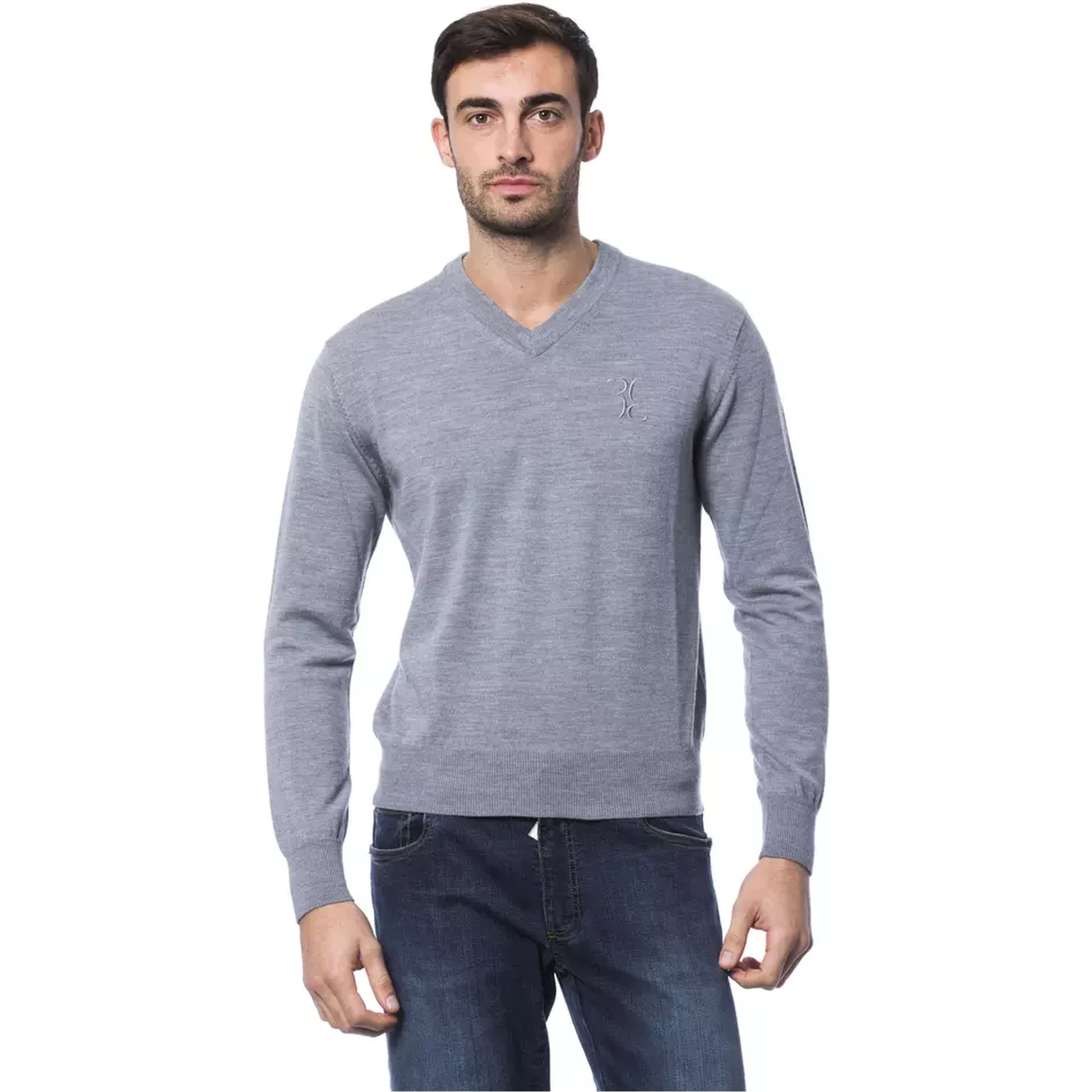 Gray Merino Wool Sweater
