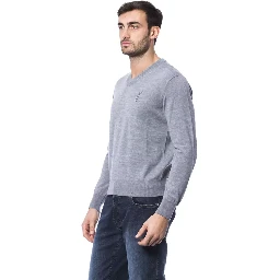 Gray Merino Wool Sweater