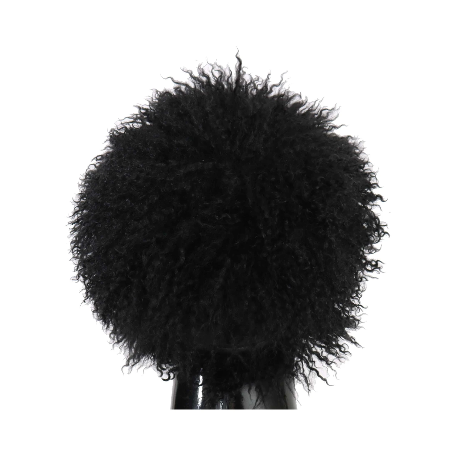 Black Tibet Lamb Fur Leather Gatsby Hat
