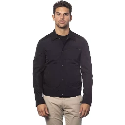 Black Cotton Jackets & Coat