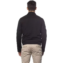 Black Cotton Jackets & Coat