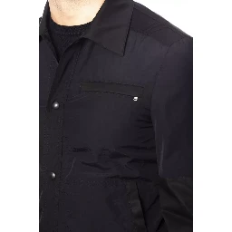 Black Cotton Jackets & Coat