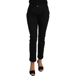 Black Dress Cropped Straight Straight Pants