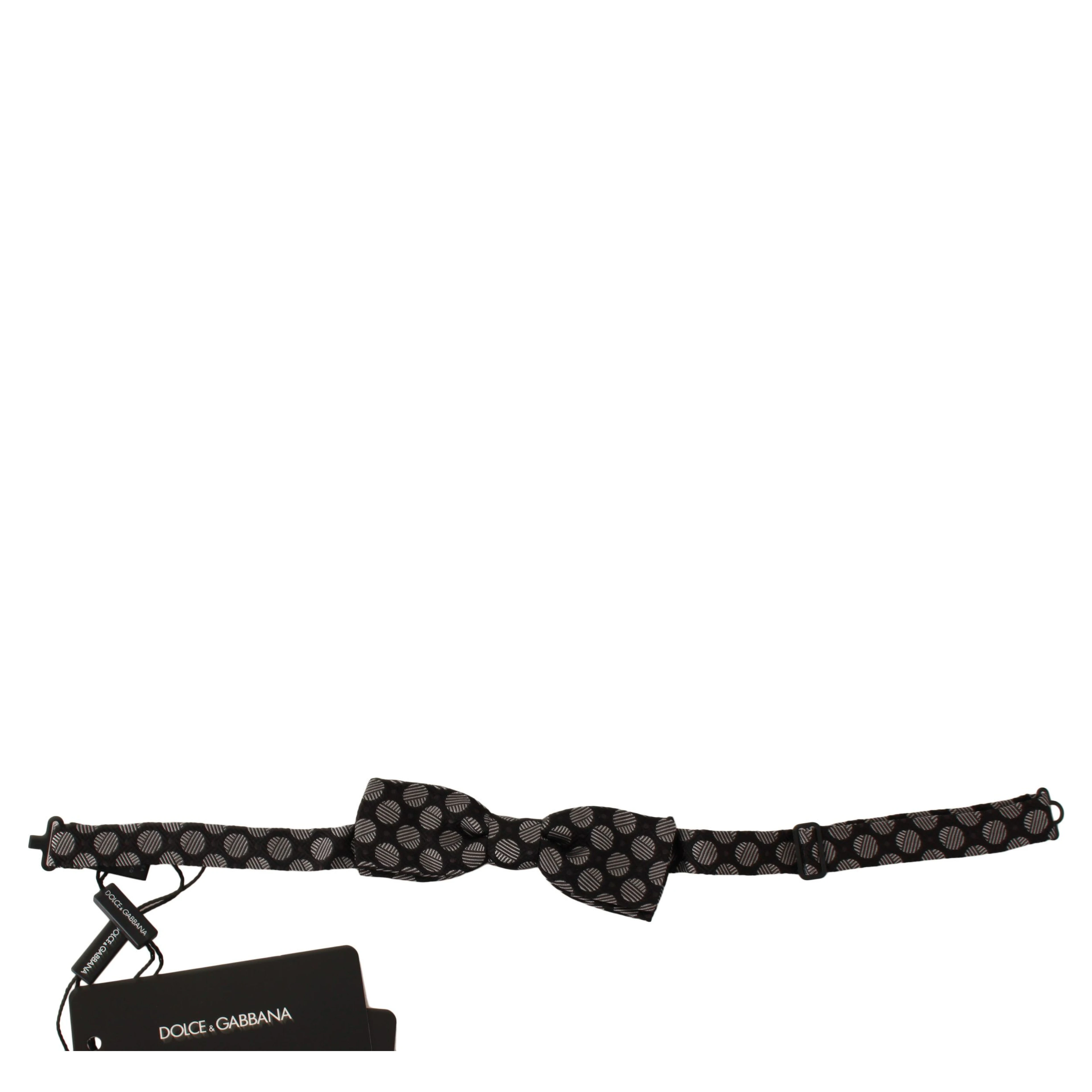 Brown Silk Polka Dot Jacquard Men Bow Tie Papillon
