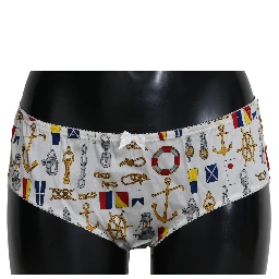 Underwear Sailor Print Silk Bottoms