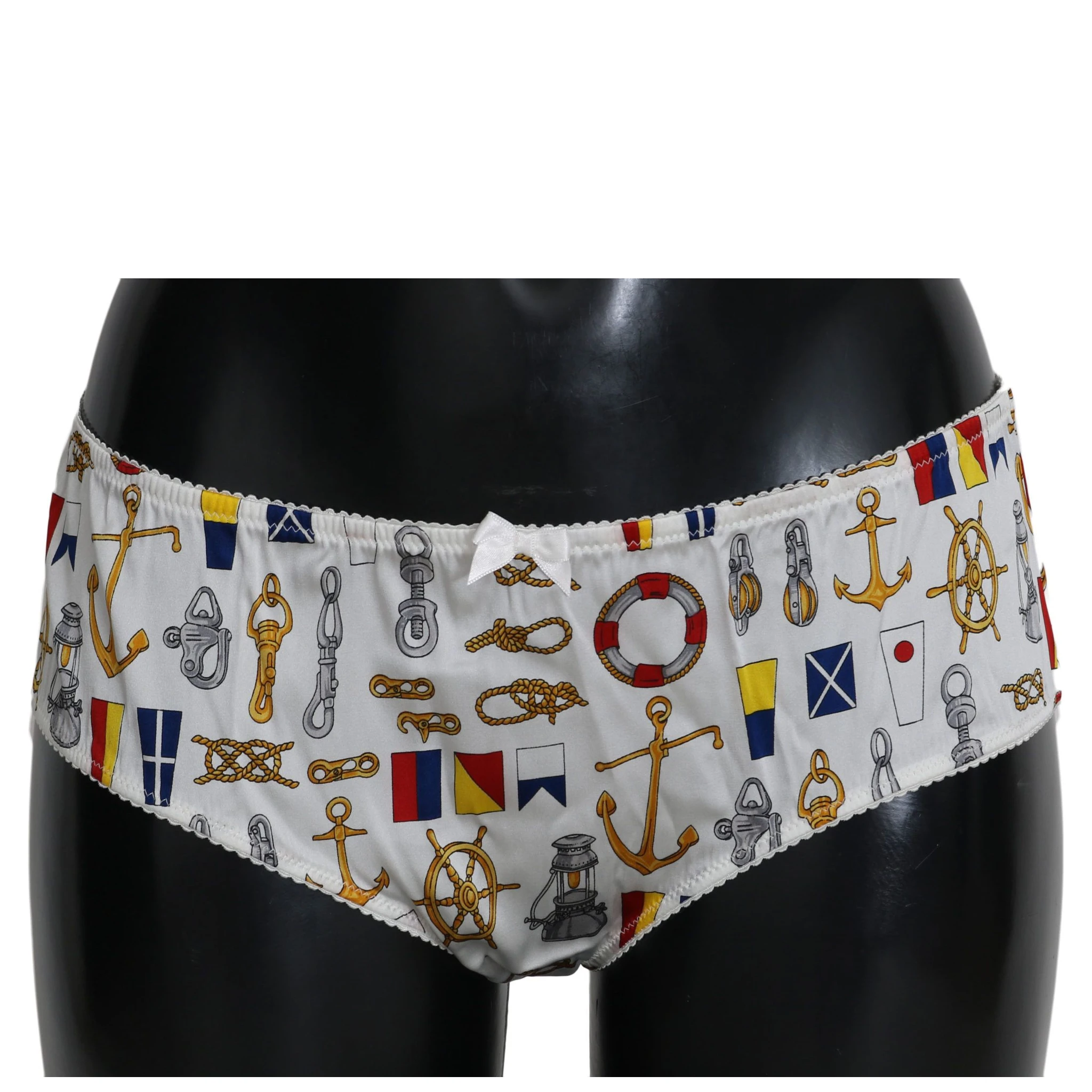 Underwear Sailor Print Silk Bottoms