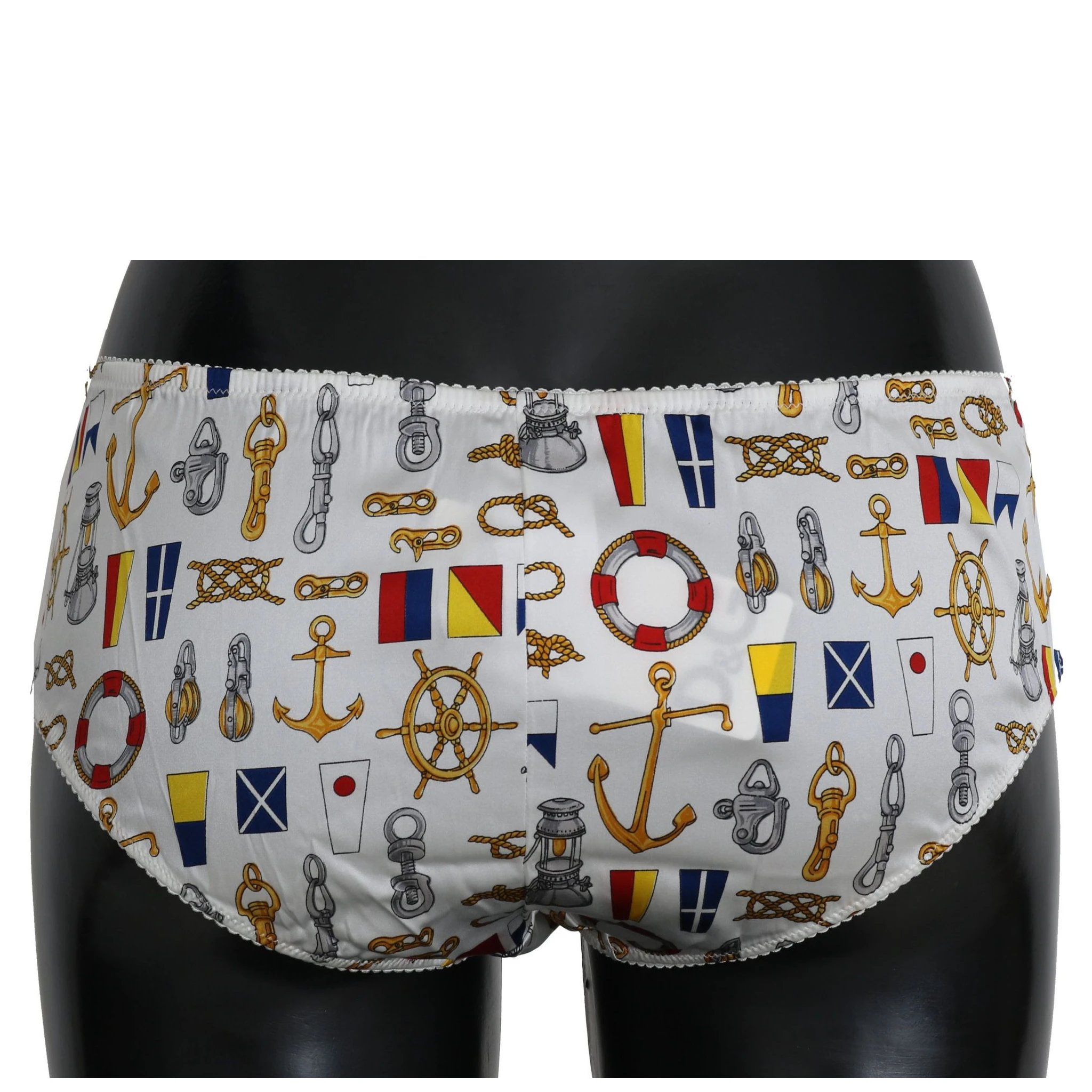 Underwear Sailor Print Silk Bottoms