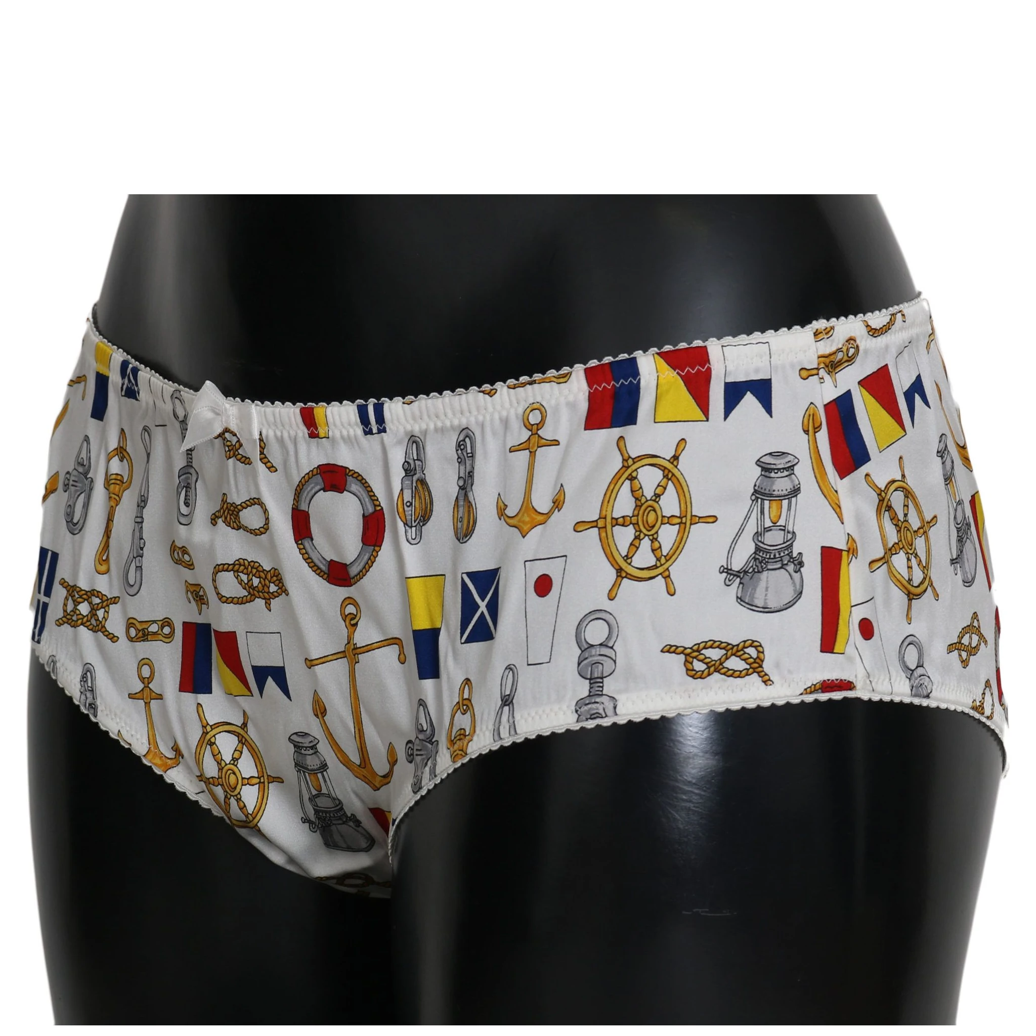 Underwear Sailor Print Silk Bottoms