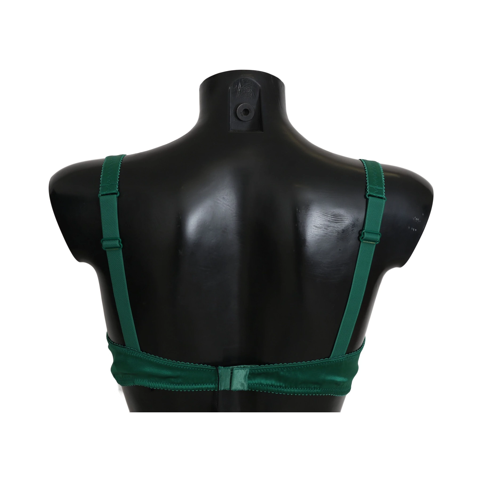 Green Silk Stretch Floral Lace Bra Underwear