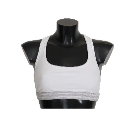 White Cotton Sport Stretch Bra Underwear