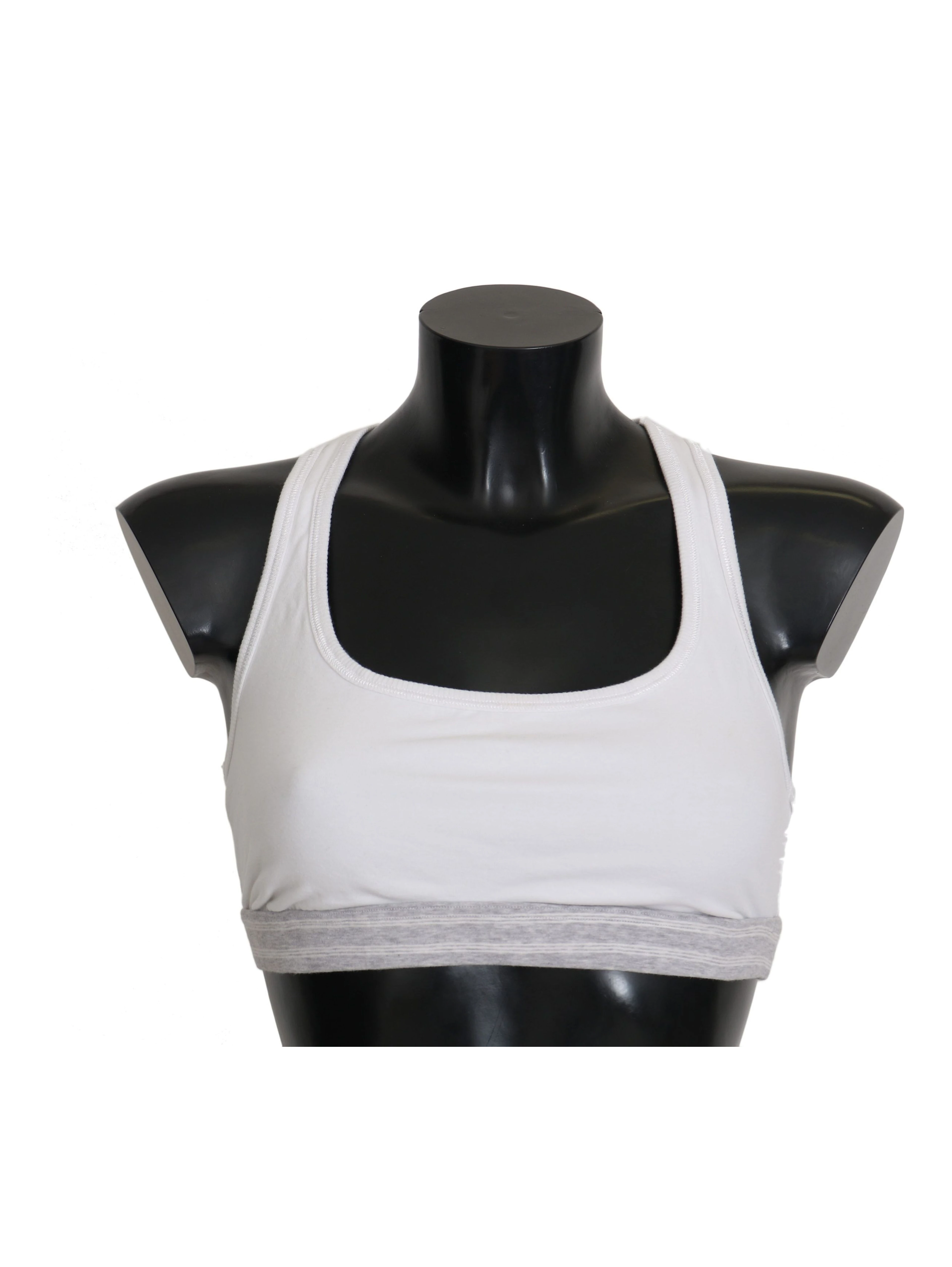 White Cotton Sport Stretch Bra Underwear