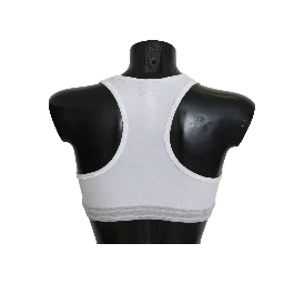 White Cotton Sport Stretch Bra Underwear