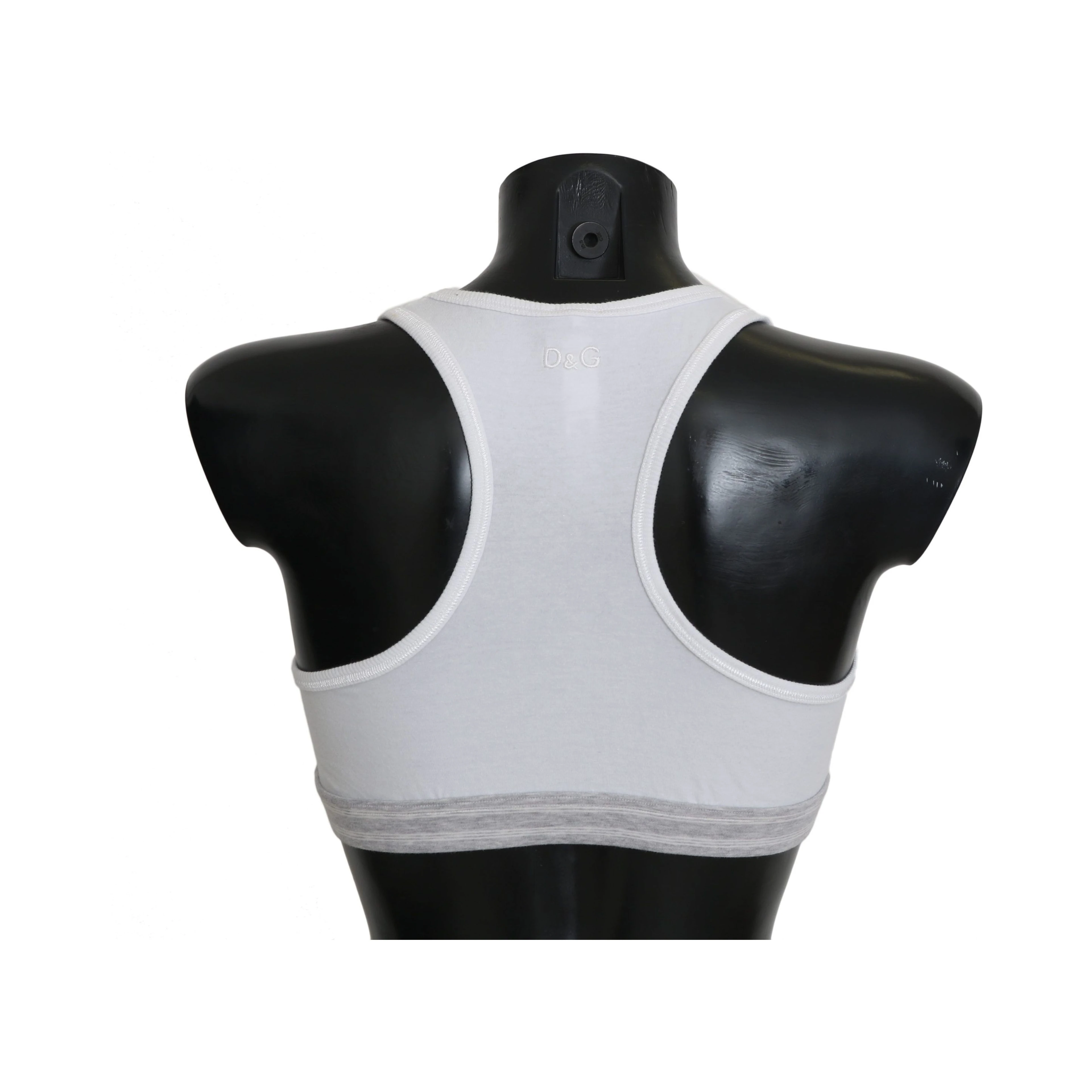 White Cotton Sport Stretch Bra Underwear