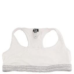 White Cotton Sport Stretch Bra Underwear