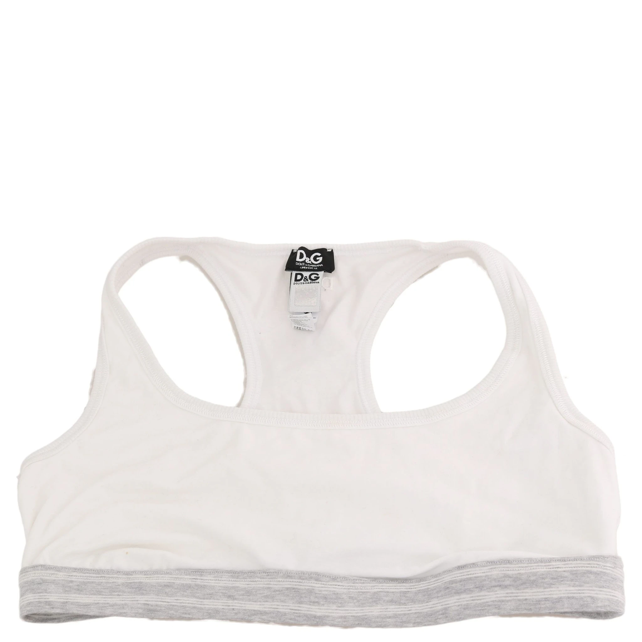 White Cotton Sport Stretch Bra Underwear