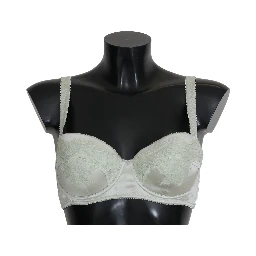 Green Balconcino Bra Floral Lace Underwear