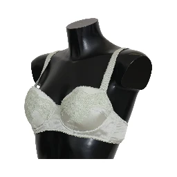 Green Balconcino Bra Floral Lace Underwear
