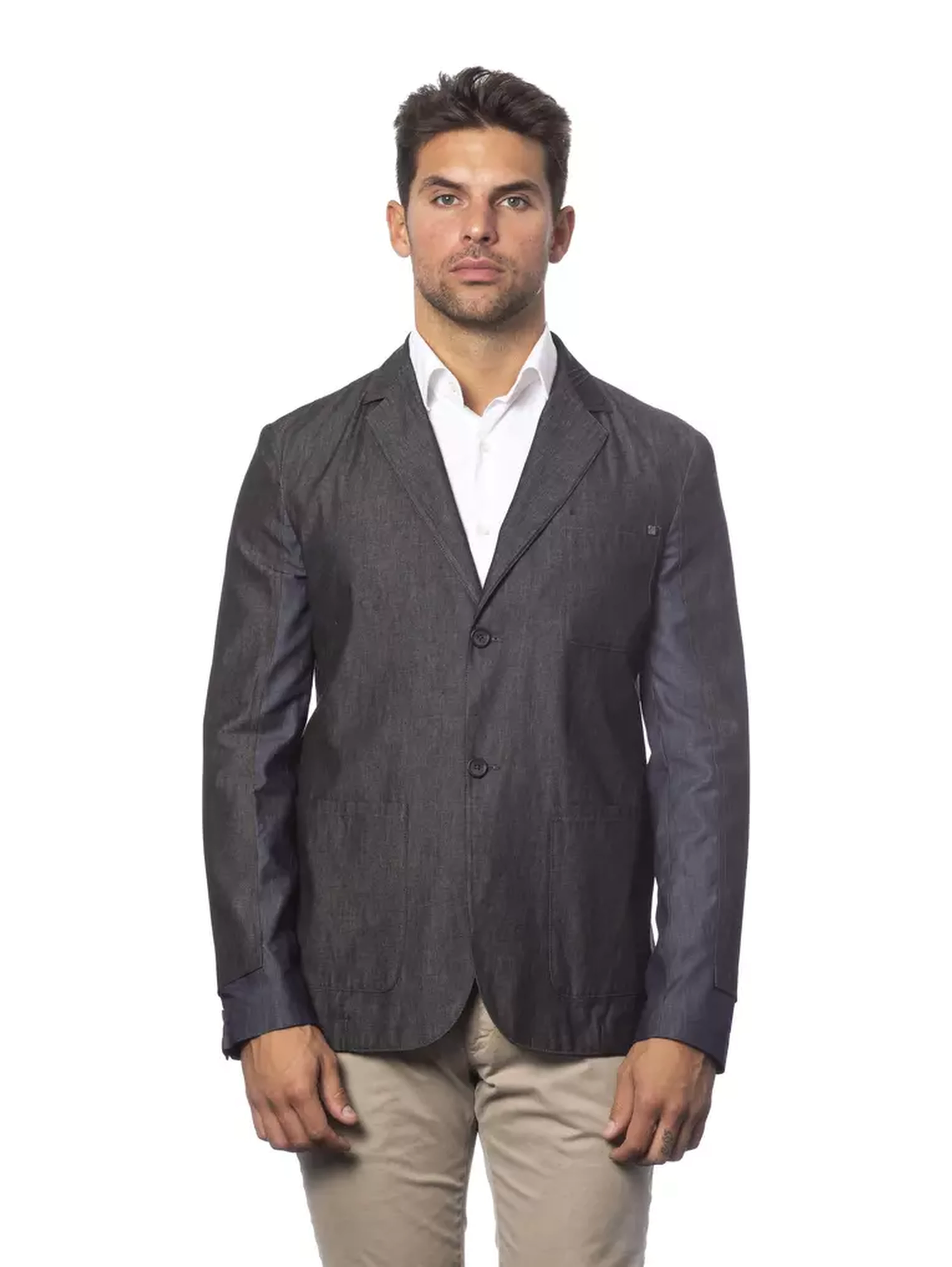 Gray Cotton Suits & Blazer