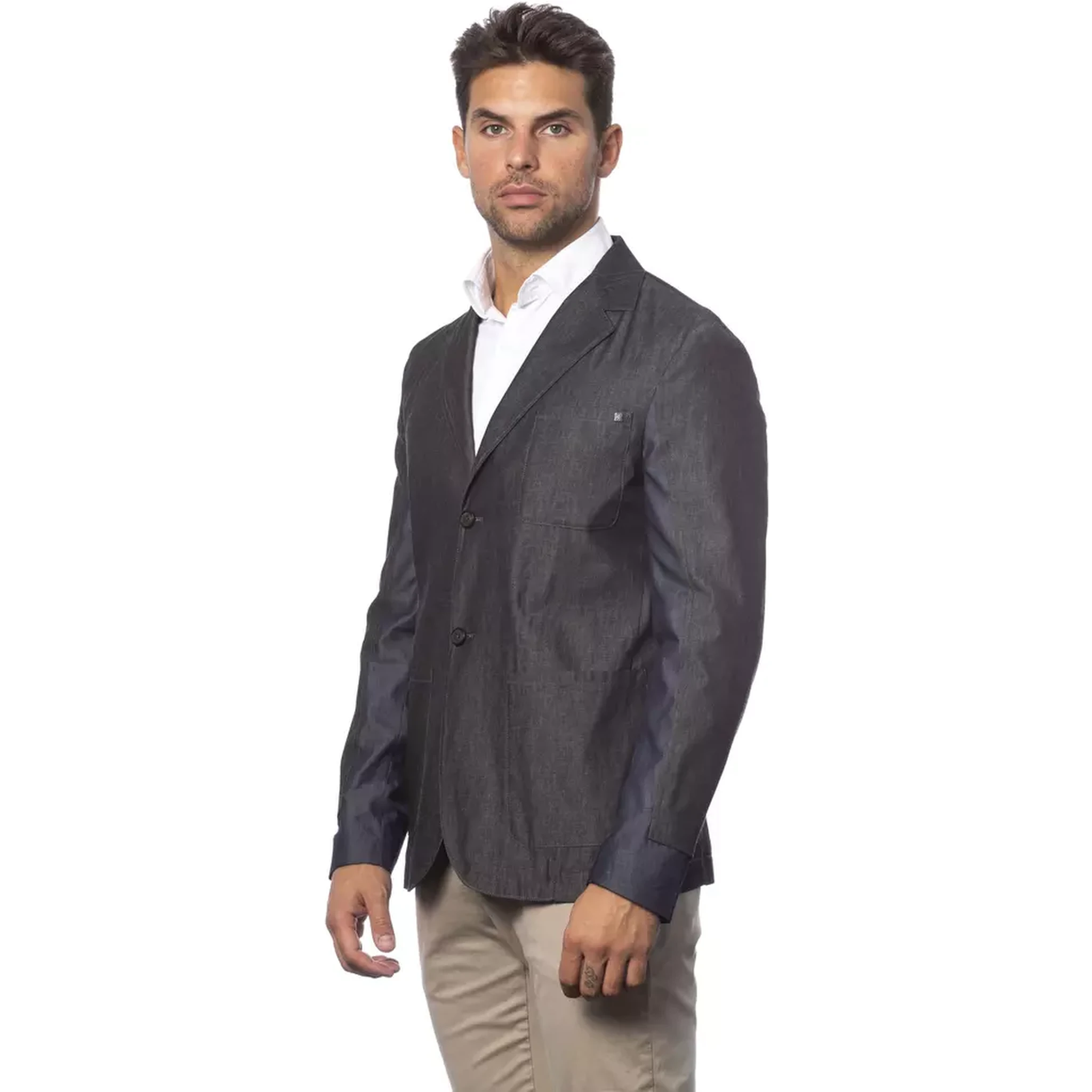 Gray Cotton Suits & Blazer