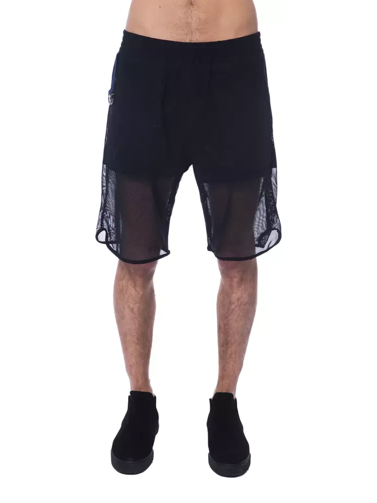 Black Polyester Short