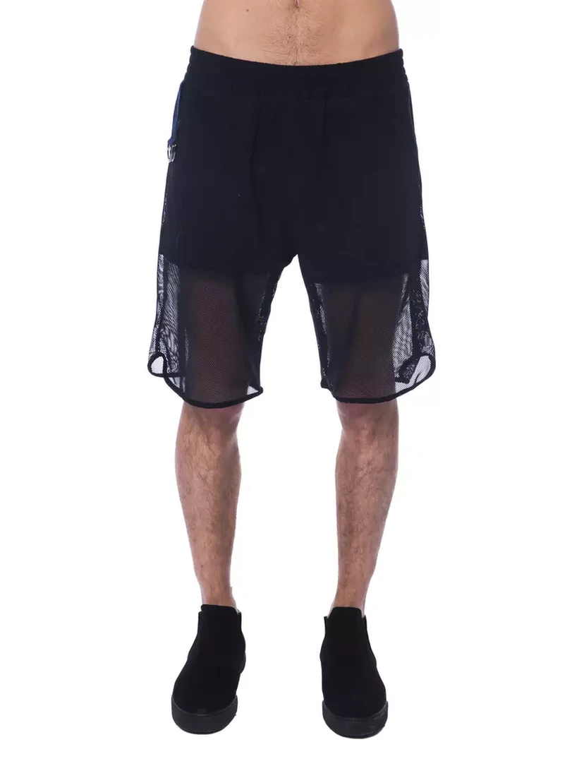 Black Polyester Short