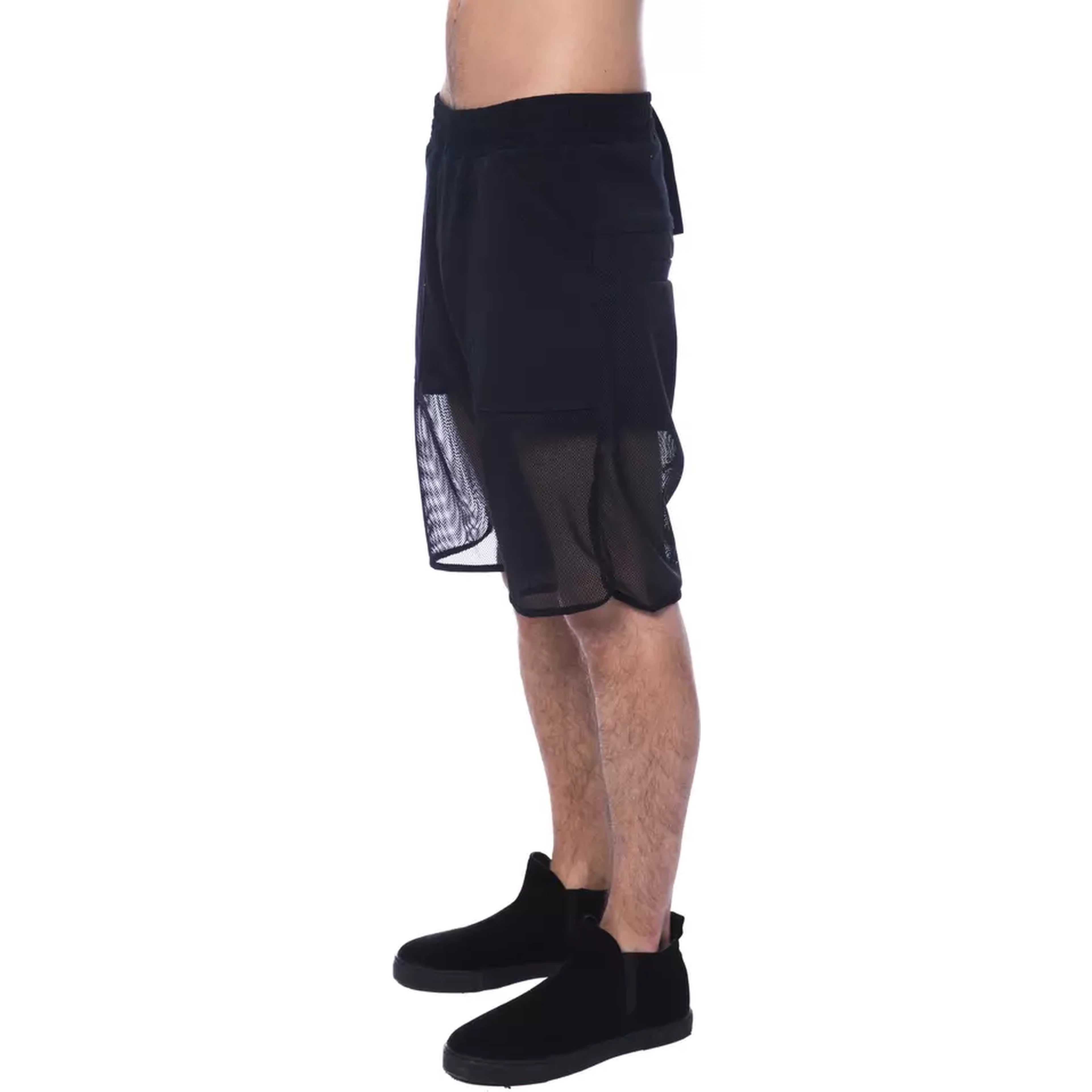 Black Polyester Short