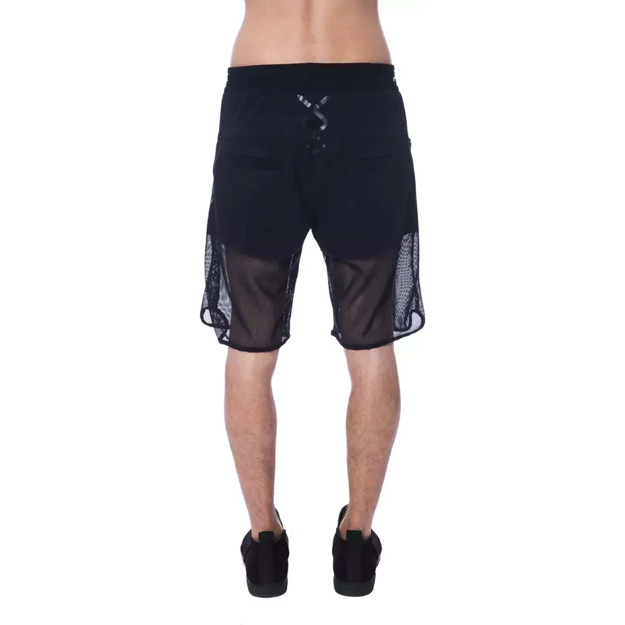 Black Polyester Short