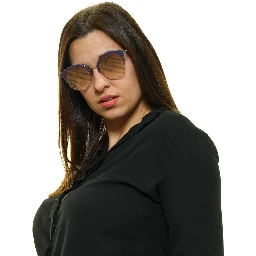 Gold Metal & Plastic Sunglasses
