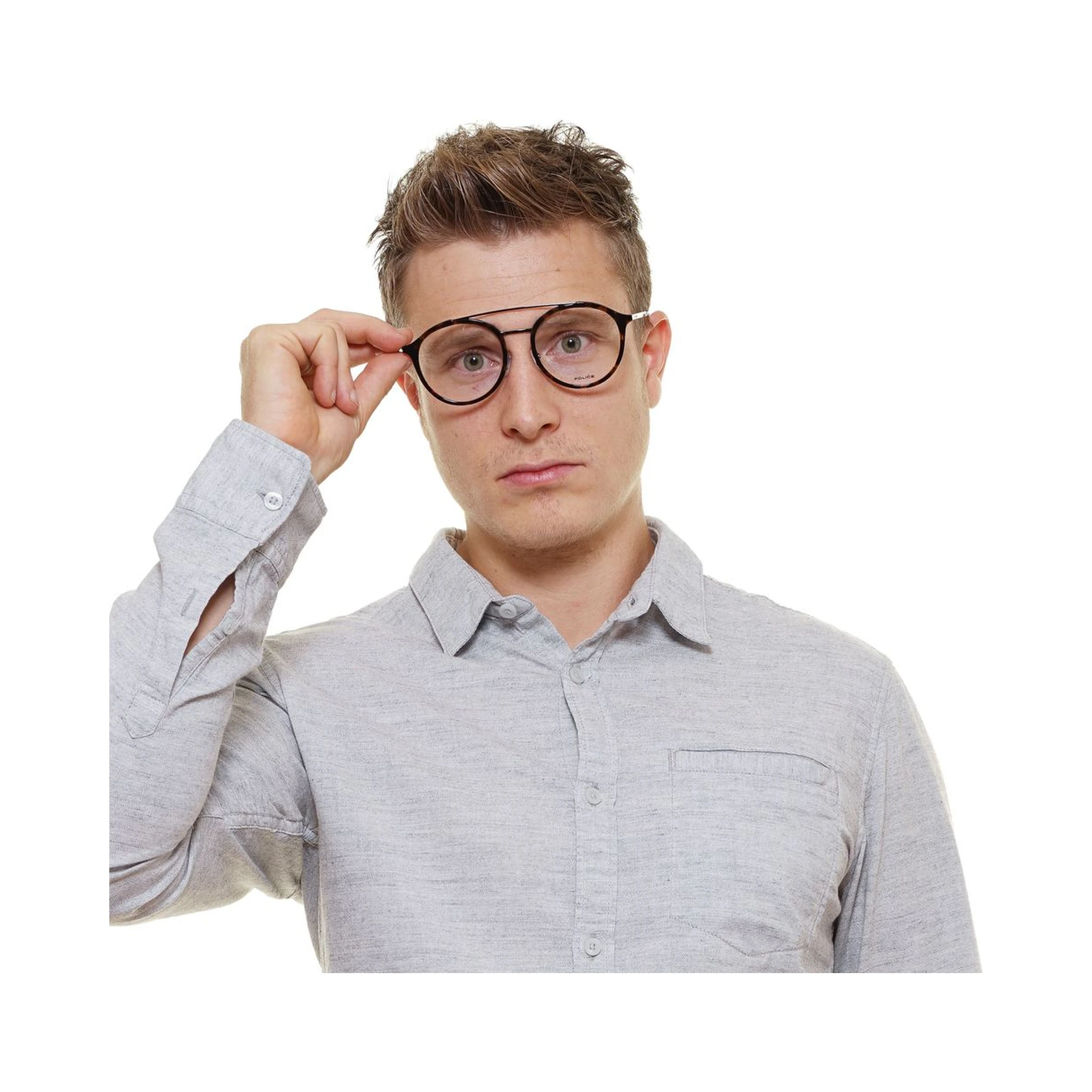 Brown Metal & Plastic Glasses (Frames)