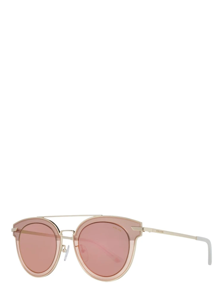 Rose Gold Metal & Plastic Sunglasses