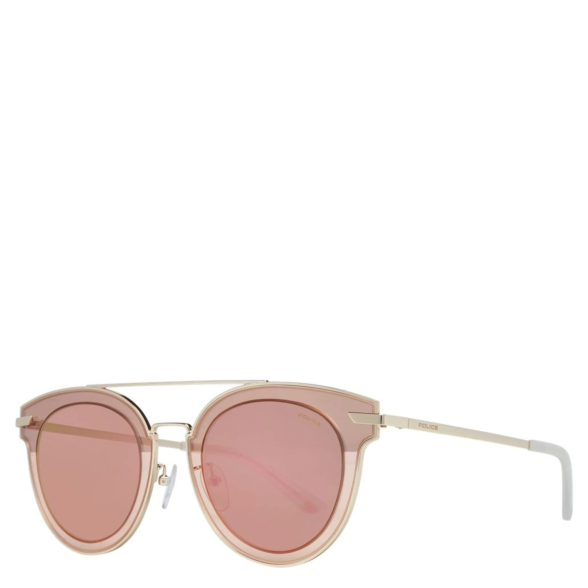 Rose Gold Metal & Plastic Sunglasses