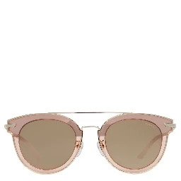 Rose Gold Metal & Plastic Sunglasses