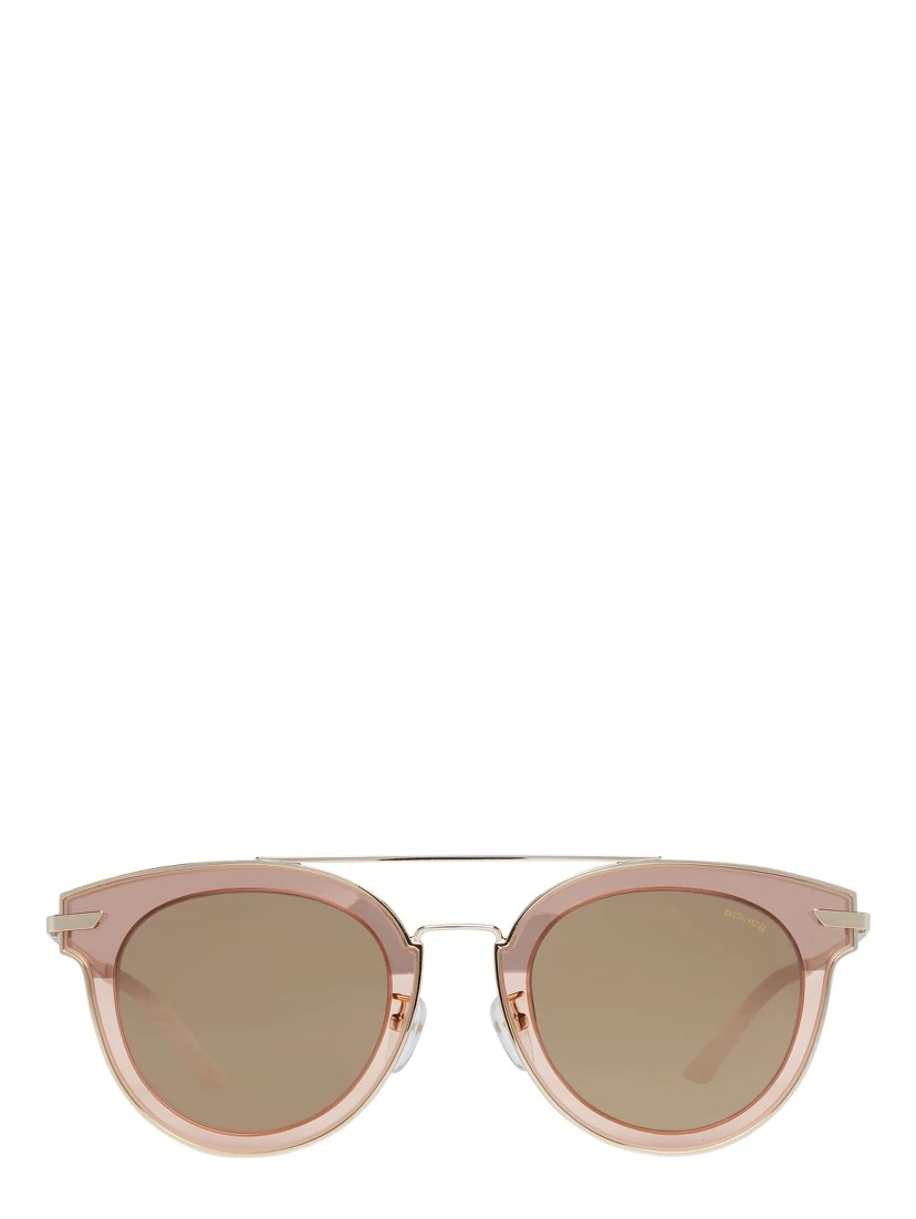 Rose Gold Metal & Plastic Sunglasses