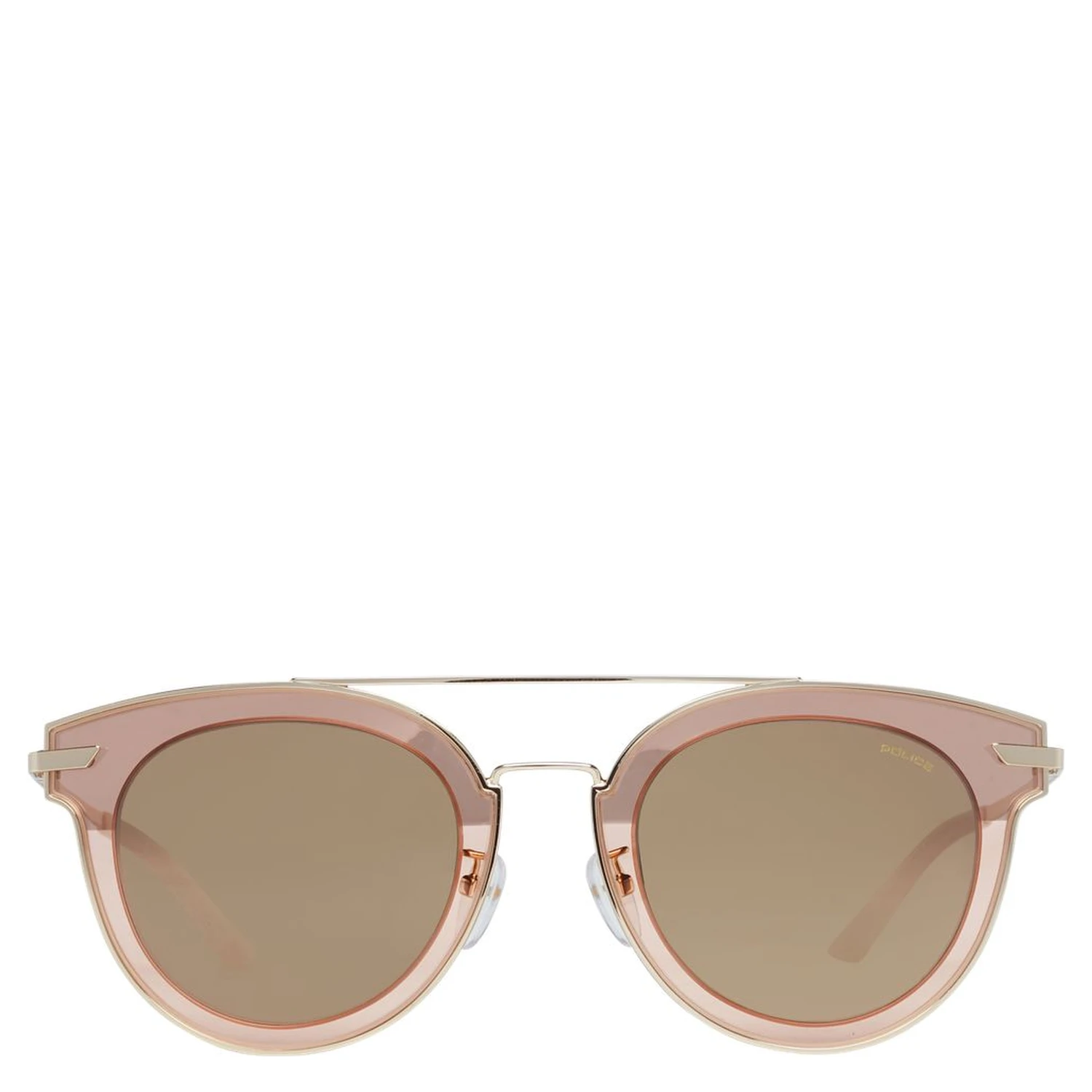 Rose Gold Metal & Plastic Sunglasses
