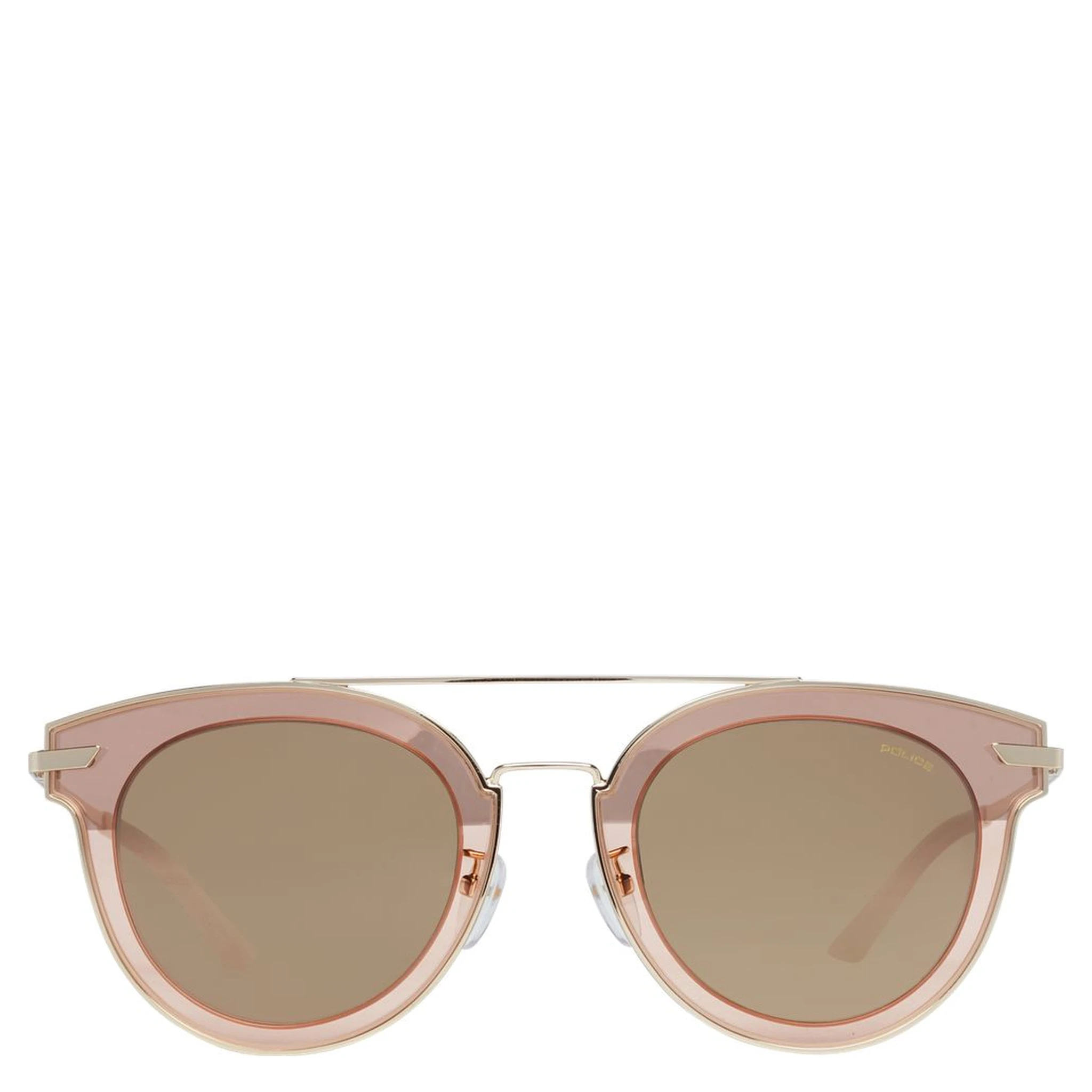 Rose Gold Metal & Plastic Sunglasses