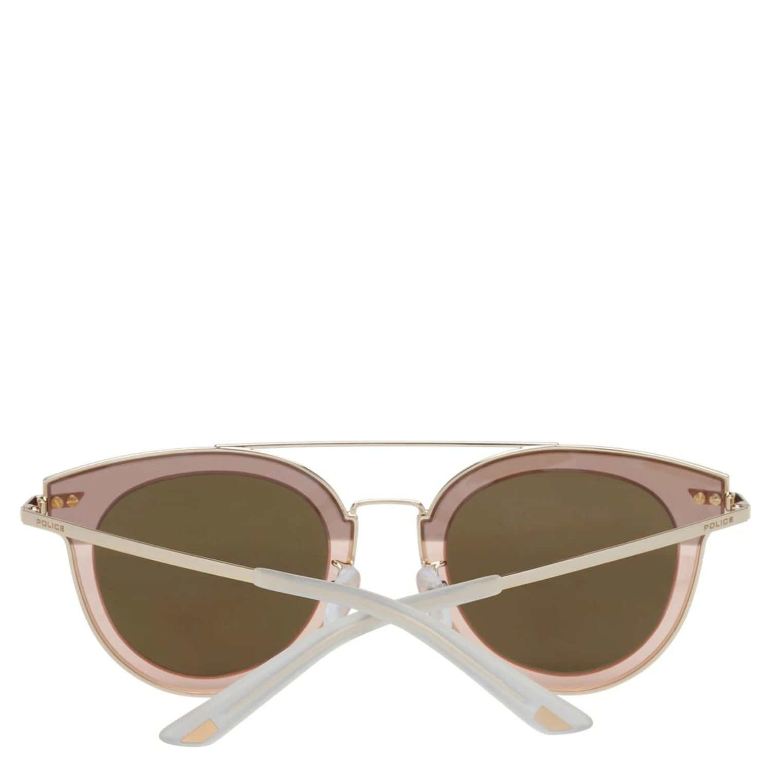 Rose Gold Metal & Plastic Sunglasses
