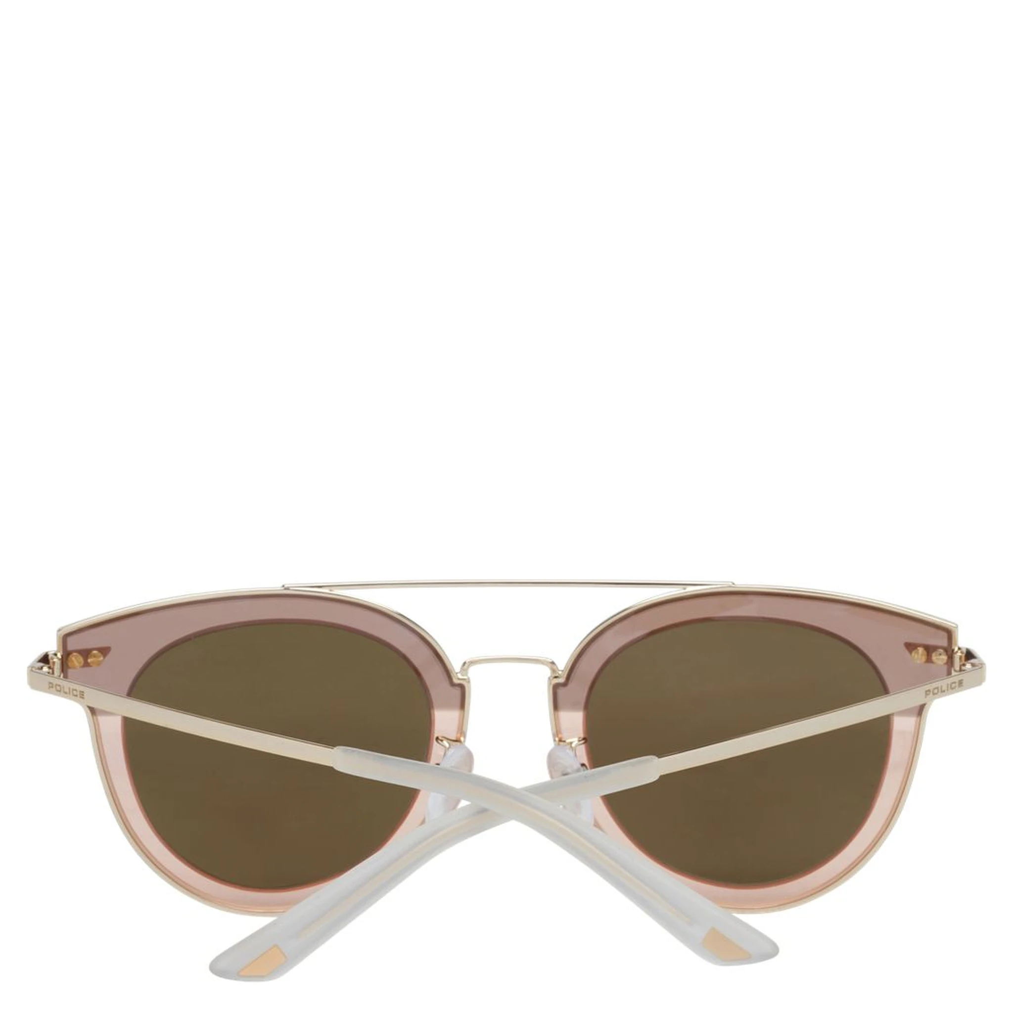 Rose Gold Metal & Plastic Sunglasses