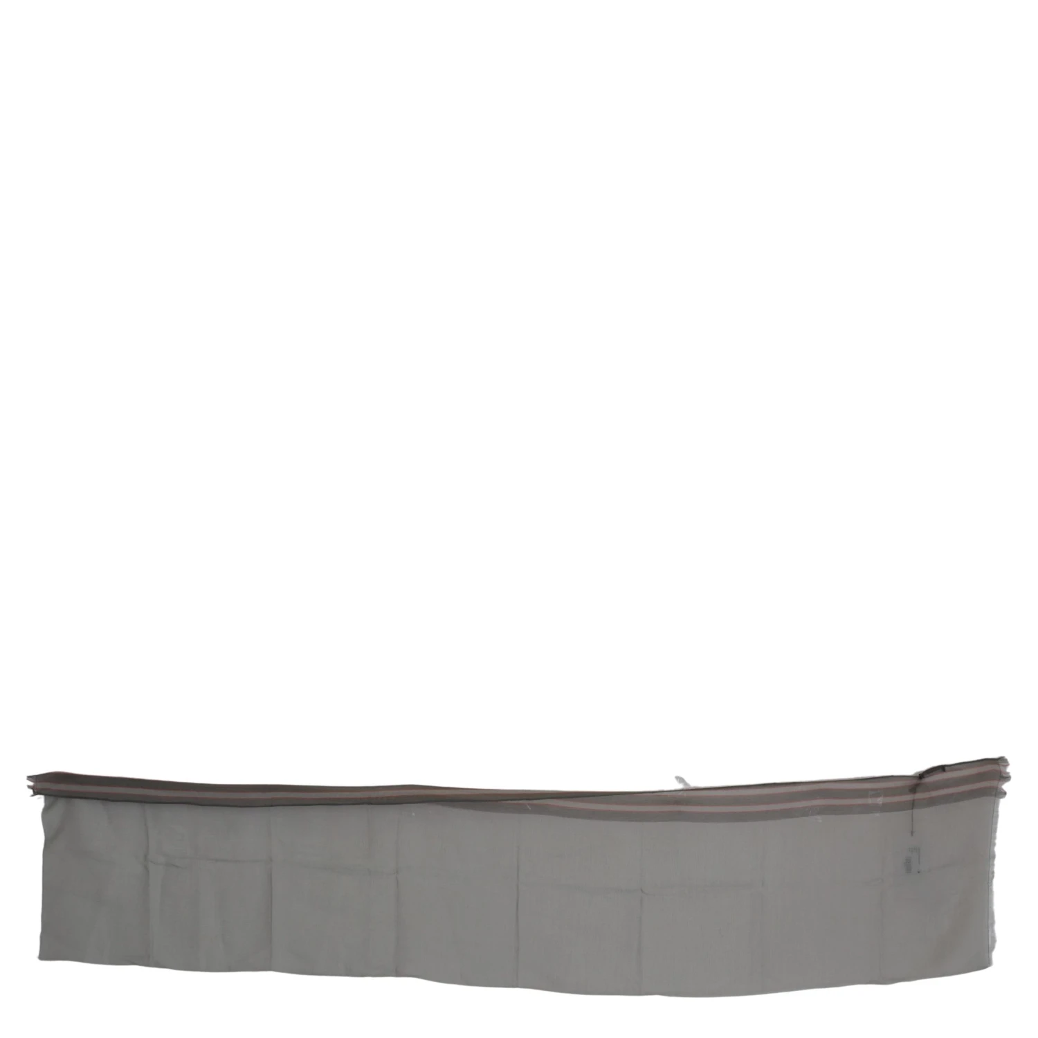 Gray Fringe Neck Wrap Cotton Scarf