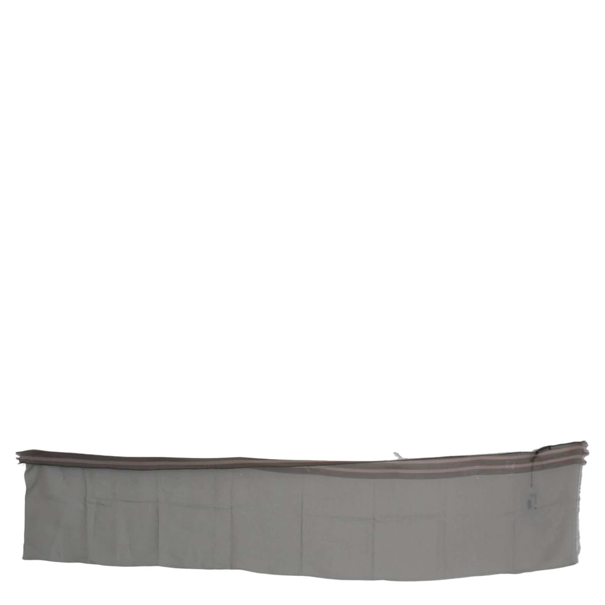 Gray Fringe Neck Wrap Cotton Scarf