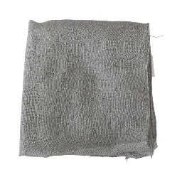 Gray Fringe Neck Wrap Cotton Scarf