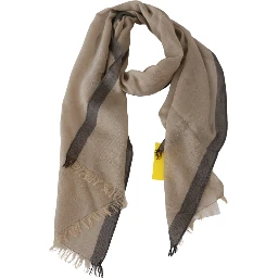 Beige Women Cotton Shawl  Scarf