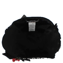 Black Crystal Gold Cherries Brooch Hat