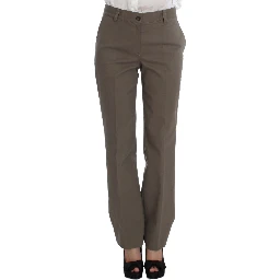 Beige Wool Cotton Suit