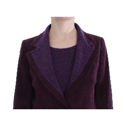 Purple Wool Suit T-Shirt Set