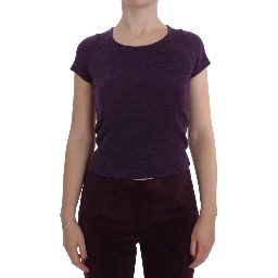 Purple Wool Suit T-Shirt Set